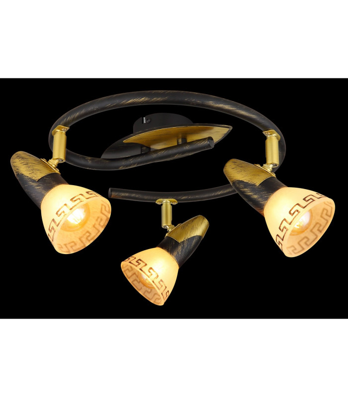 Novara Ceiling Spotlight Clusters Gold Colours Patinated 3x E14-4