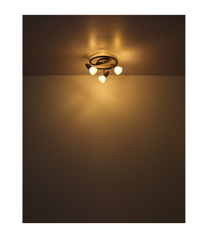 Novara Ceiling Spotlight Clusters Gold Colours Patinated 3x E14-5