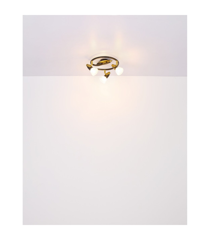 Novara Ceiling Spotlight Clusters Gold Colours Patinated 3x E14-6