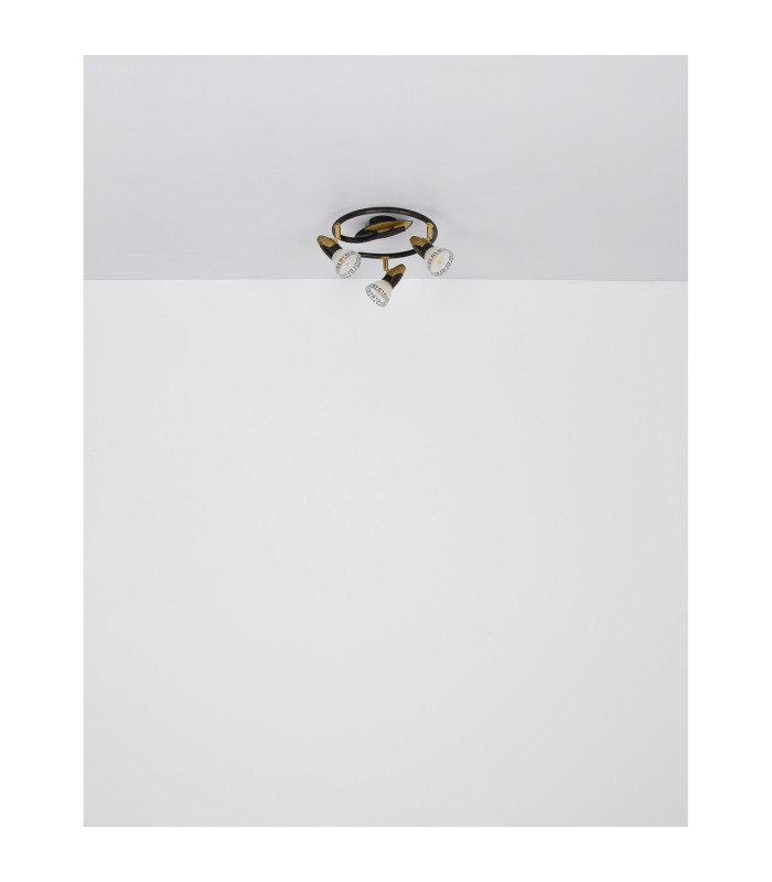 Novara Ceiling Spotlight Clusters Gold Colours Patinated 3x E14-7