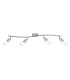 Cathy Ceiling Spotlight Bar Nickel Matt White Glass Shade 4x E14-1