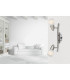 Caleb Twin Ceiling Spotlight Chrome Opal Glass Shade 2x E14 3000K-3