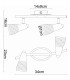 Caleb Twin Ceiling Spotlight Chrome Opal Glass Shade 2x E14 3000K-5