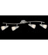 Caleb Ceiling Spotlight Bar Chrome Opal Glass Shade 4x E14 3000K-2