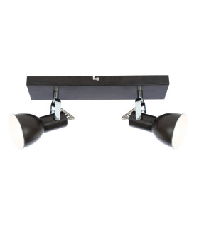 Fargo Twin Ceiling Spotlight Brown 2x E14-1