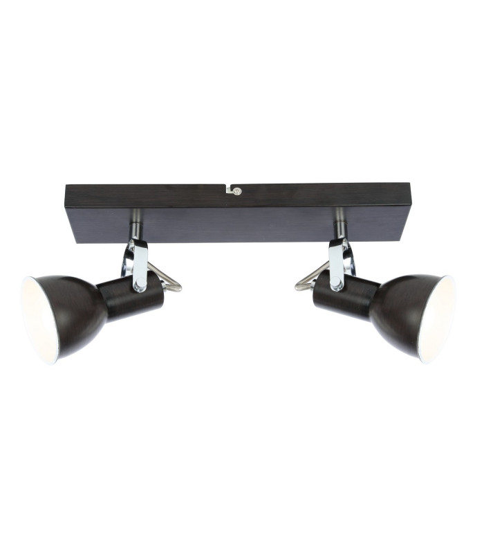Fargo Twin Ceiling Spotlight Brown 2x E14-1