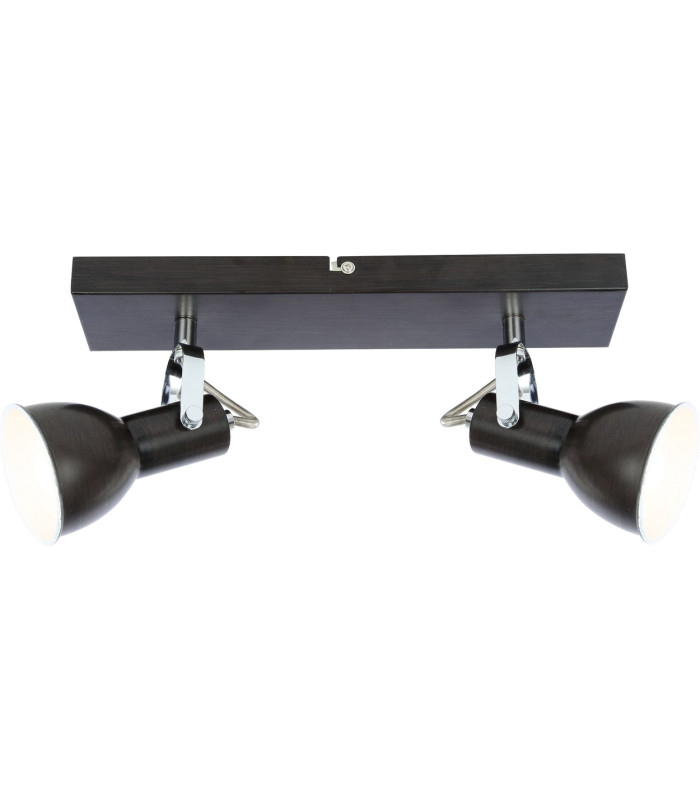 Fargo Twin Ceiling Spotlight Brown 2x E14-3