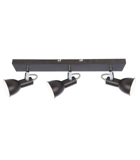 Fargo Ceiling Spotlight Bar Brown 3x E14-1