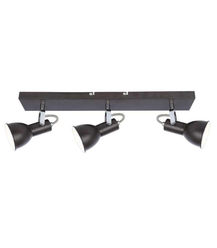Fargo Ceiling Spotlight Bar Brown 3x E14-1