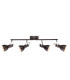 Fargo Ceiling Spotlight Bar Brown 4x E14-1
