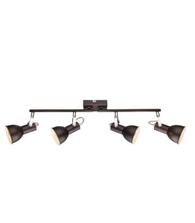 Fargo Ceiling Spotlight Bar Brown 4x E14-1