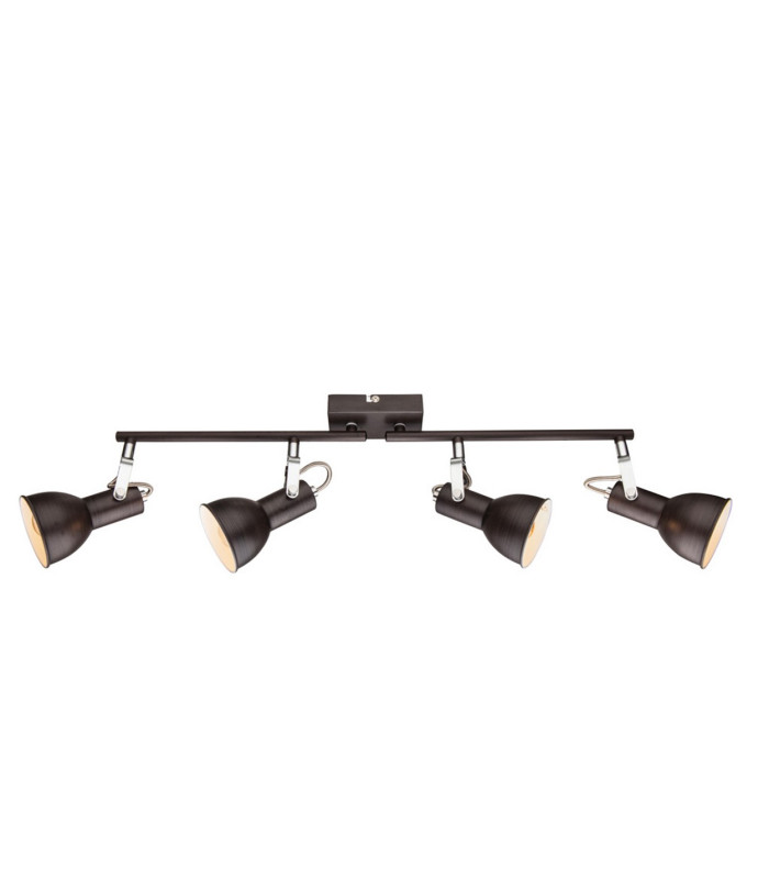 Fargo Ceiling Spotlight Bar Brown 4x E14-1