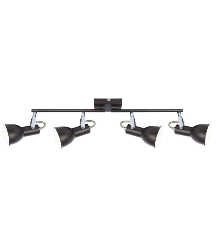 Fargo Ceiling Spotlight Bar Brown 4x E14-2