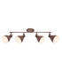 Giorgio Ceiling Spotlight Bar Rust Colored 4x E14-1