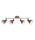 Giorgio Ceiling Spotlight Bar Rust Colored 4x E14-2