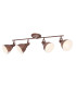 Giorgio Ceiling Spotlight Bar Rust Colored 4x E14-3