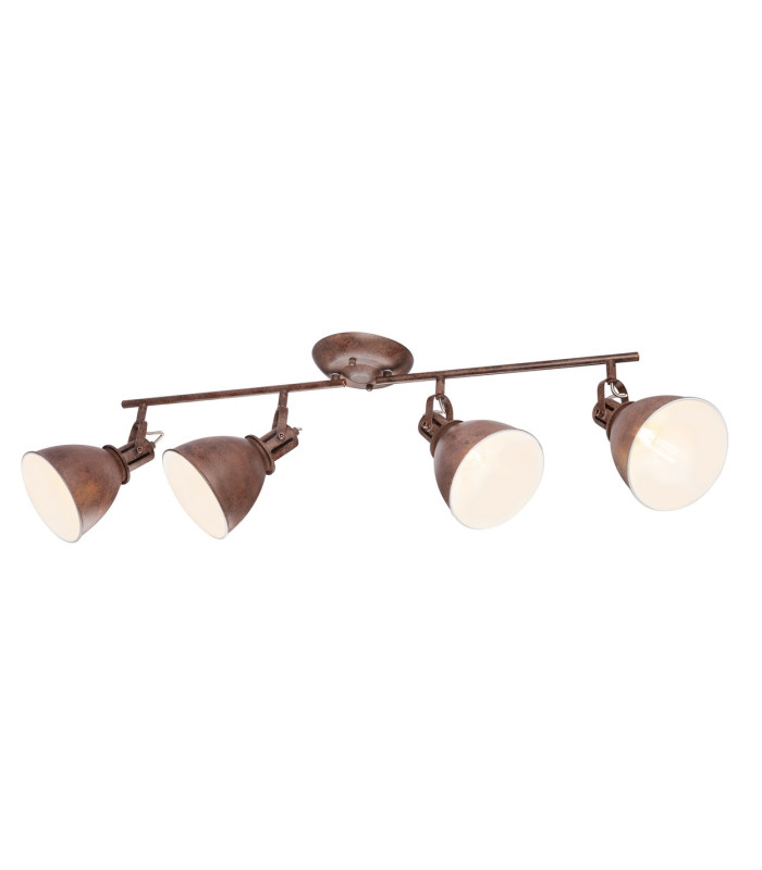 Giorgio Ceiling Spotlight Bar Rust Colored 4x E14-3