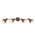 Giorgio Ceiling Spotlight Bar Rust Colored 4x E14-4