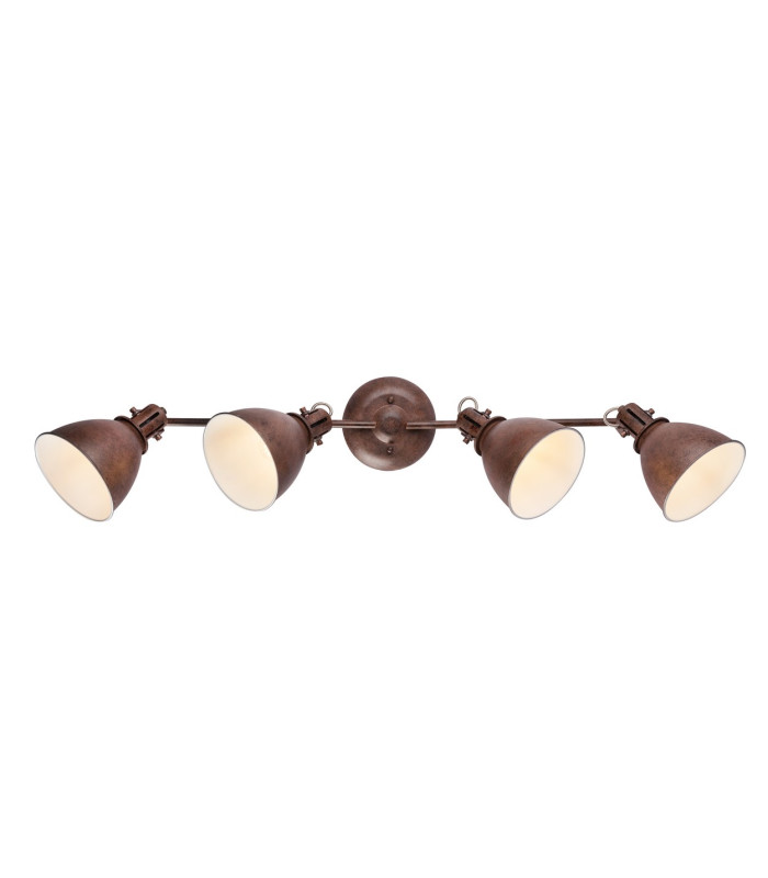 Giorgio Ceiling Spotlight Bar Rust Colored 4x E14-4