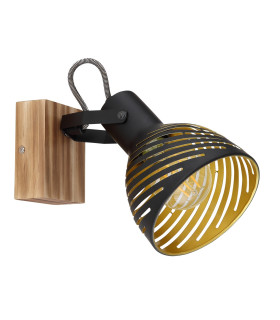 Lenna Single Spotlight Dark Brown 1x E27-2