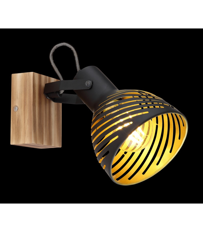 Lenna Single Spotlight Dark Brown 1x E27-4