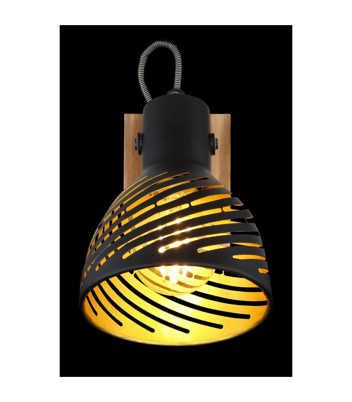 Lenna Single Spotlight Dark Brown 1x E27-5