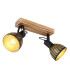 Lenna Twin Ceiling Spotlight Dark Brown 2x E27-1