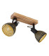 Lenna Twin Ceiling Spotlight Dark Brown 2x E27-2