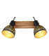 Lenna Twin Ceiling Spotlight Dark Brown 2x E27-4