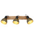 Lenna Ceiling Spotlight Bar Dark Brown 3x E27-4