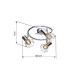 Xara I Ceiling Spotlight Clusters Chrome 3x E14-5