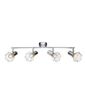 Xara I Ceiling Spotlight Bar Chrome 4x E14-1