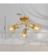 Xara I Multi Arm Semi Flush Ceiling Lamp Gold Colors 3x E14-6