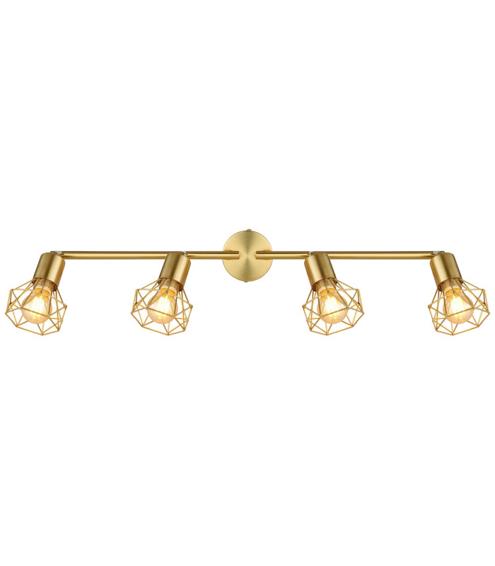 Xara I Ceiling Spotlight Bar Gold Colors 4x E14-4