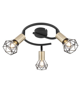 Xara I Ceiling Spotlight Clusters Black Gold 3x E14-1