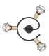 Xara I Ceiling Spotlight Clusters Black Gold 3x E14-3