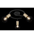 Xara I Ceiling Spotlight Clusters Black Gold 3x E14-5