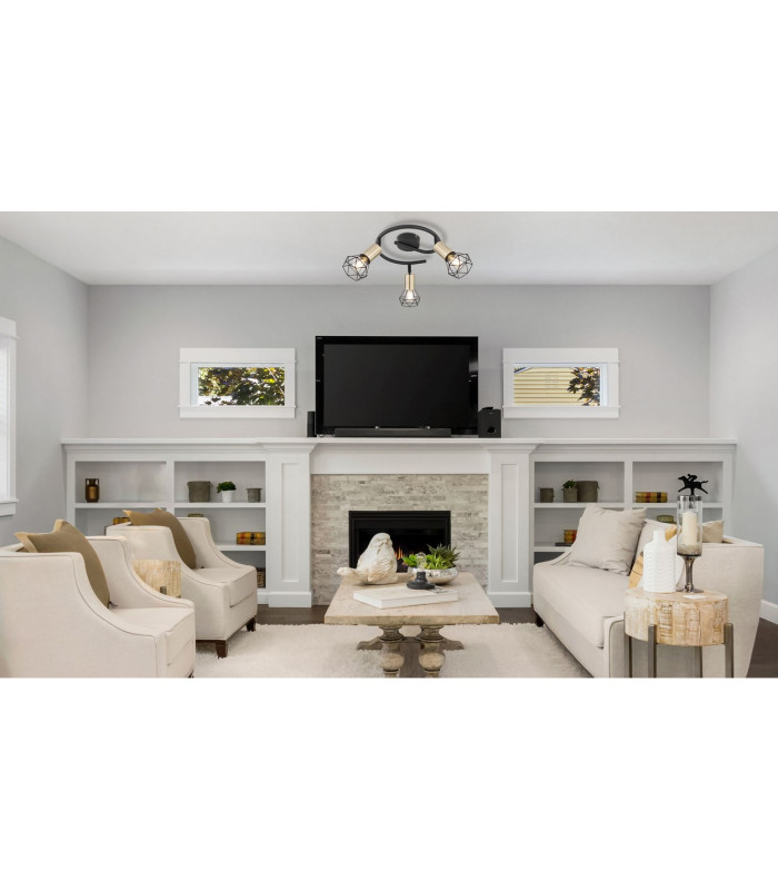 Xara I Ceiling Spotlight Clusters Black Gold 3x E14-6