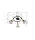 Xara I Ceiling Spotlight Clusters Black Gold 3x E14-7