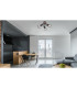 Xara I Multi Arm Semi Flush Ceiling Lamp Black Brown 3x E14-6