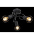 Xara I Multi Arm Semi Flush Ceiling Lamp Black 3x E14-5