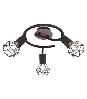 Xara I Ceiling Spotlight Clusters Black Brown 3x E14-1