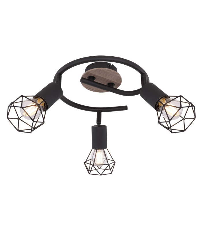 Xara I Ceiling Spotlight Clusters Black Brown 3x E14-1