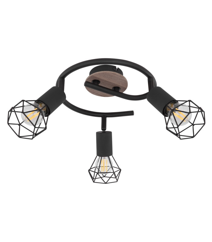 Xara I Ceiling Spotlight Clusters Black Brown 3x E14-2