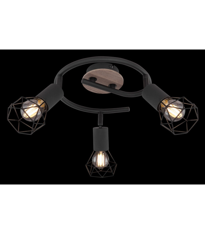 Xara I Ceiling Spotlight Clusters Black Brown 3x E14-5