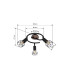 Xara I Ceiling Spotlight Clusters Black Brown 3x E14-7