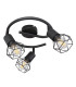 Xara I Ceiling Spotlight Clusters Black 3x E14-2