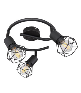 Xara I Ceiling Spotlight Clusters Black 3x E14-2