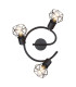 Xara I Ceiling Spotlight Clusters Black 3x E14-4