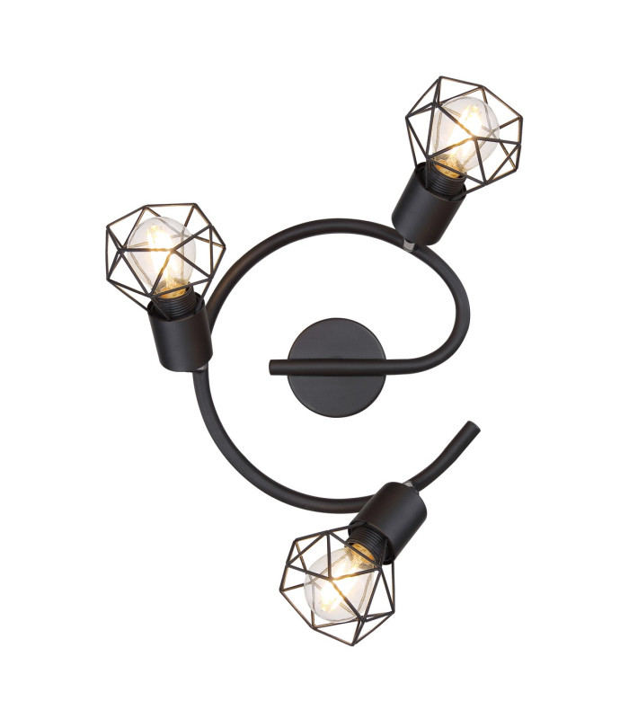 Xara I Ceiling Spotlight Clusters Black 3x E14-4
